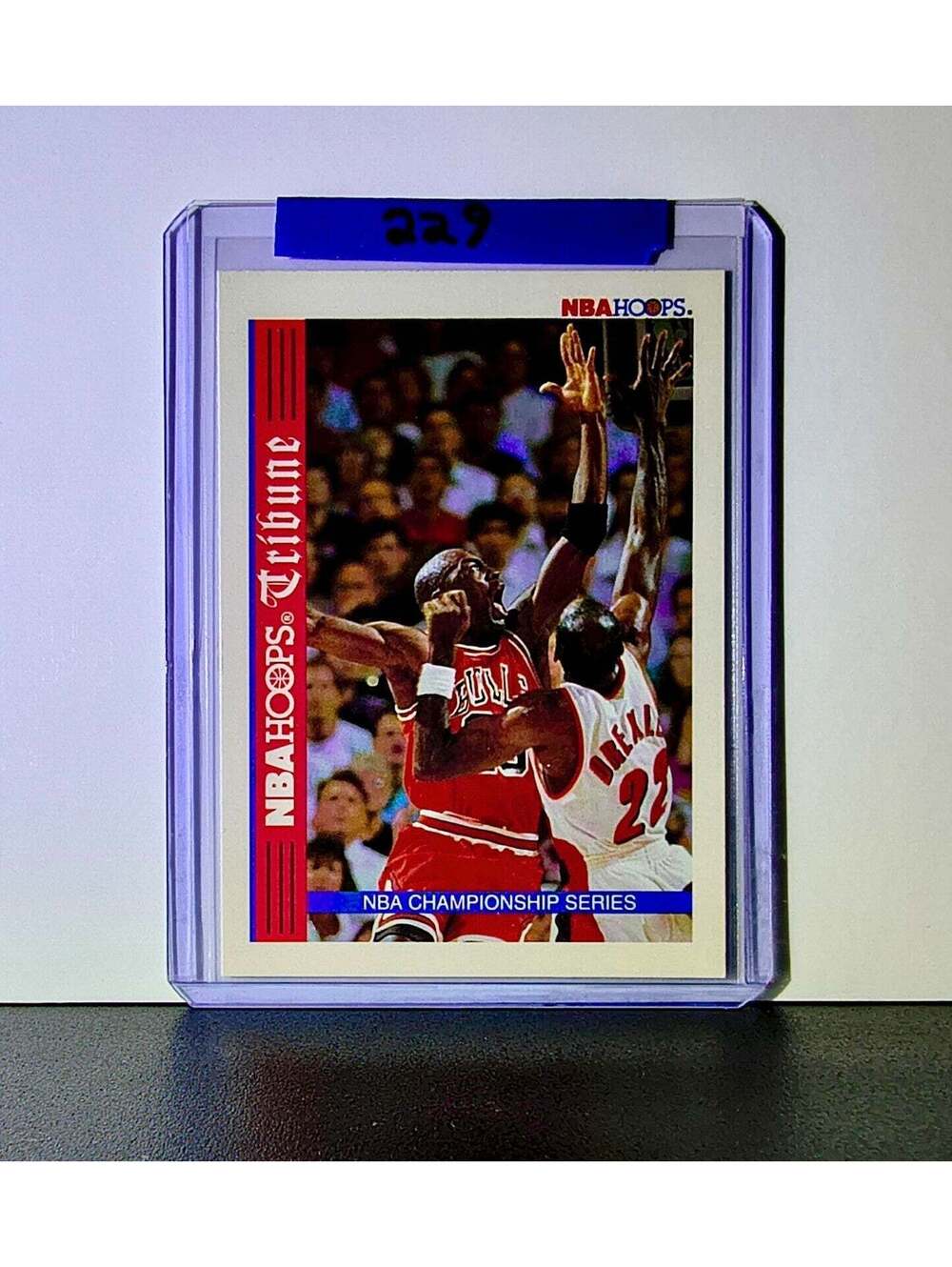 Michael Jordan 1992-93 NBA Hoops Tribune #TR1 Basketball Card Chicago Bulls